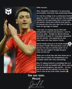 Mesut Ozil retirement 23