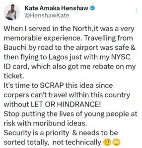 Insecurity-Kate Henshaw -Scrap NYSC