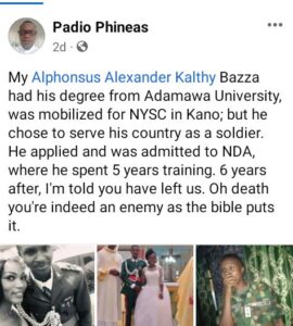 Alphonsus Nigerian Army Sucide Case Of Officer Akwa Ibom2