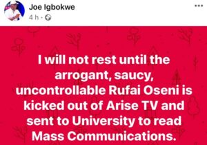 Arise Tv Apc Chieftain Joe Igbokwe Rufai Oseni2